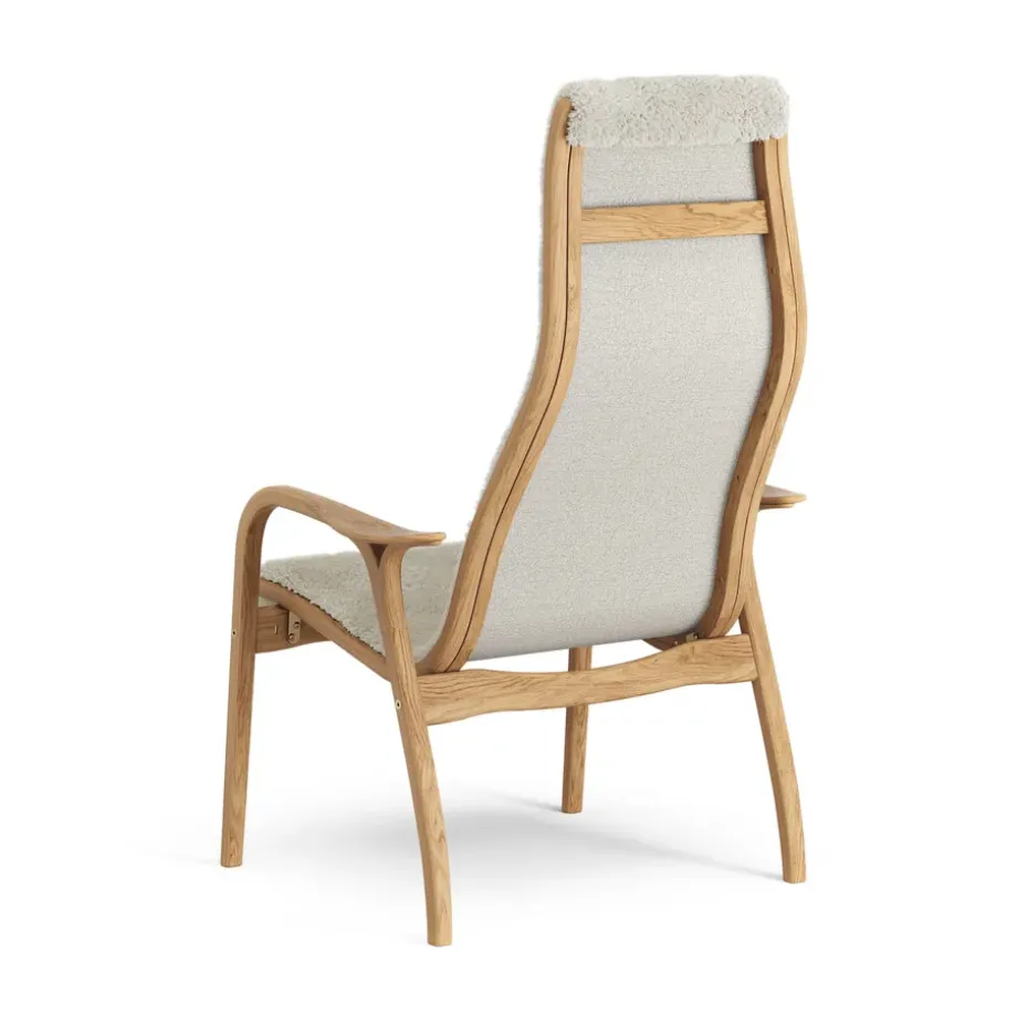 Butaca Lamino roble aceitado/piel de oveja, Moonlight (beige)