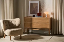 Butaca Little Petra VB1, Roble tratado con aceite blanco-Moonlight