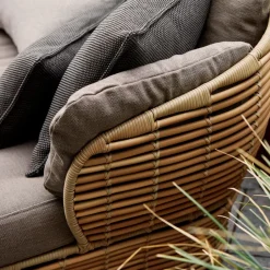 Butaca Lounge Basket, Graphite grey, incl. cojines grises