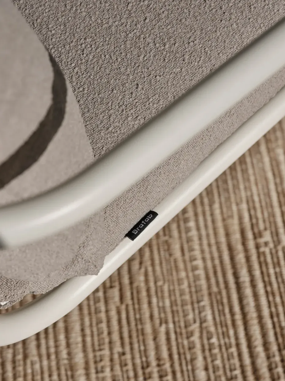 Butaca Lounge Bendt, Teddy beige-pearl white
