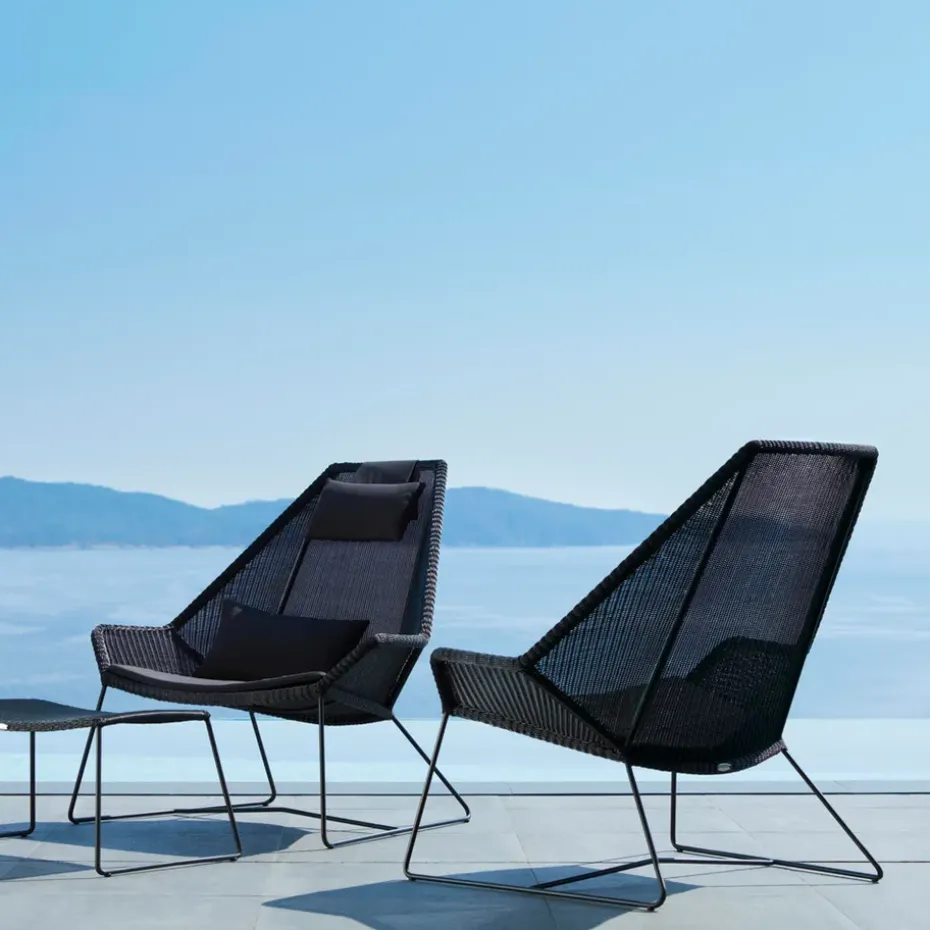 Butaca Lounge Breeze weave, White grey