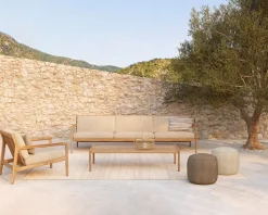 Butaca Lounge Jack outdoor teak, Natural