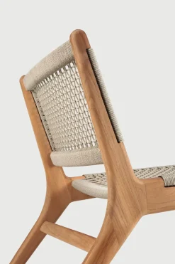 Butaca Lounge Jack outdoor teak, Beige