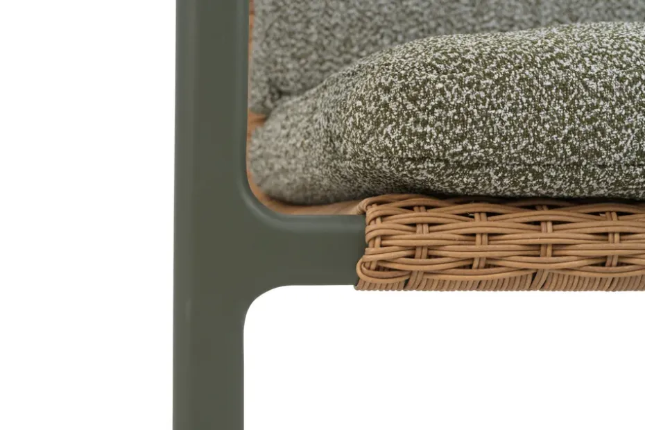 Butaca Motty, Nordic green-teddy verde