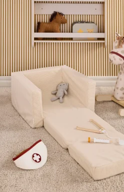 Butaca plegable Kid's Base, Blanco natural