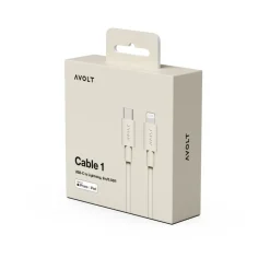 Cable 1 USB C a Lightning cable de carga 2m, Nomad Sand