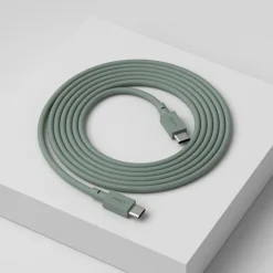 Cable 1 USB-C a USB-C cable de carga 2 m, Oak green