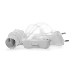 Cable con interruptor Watt & Veke, blanco 5 m