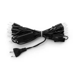 Cable extra para guirnalda de luces Irislights negro, 20 bolas