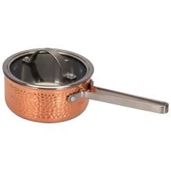 Cacerola con tapa Mjölner hamrad cobre, Vera, 1,6 L