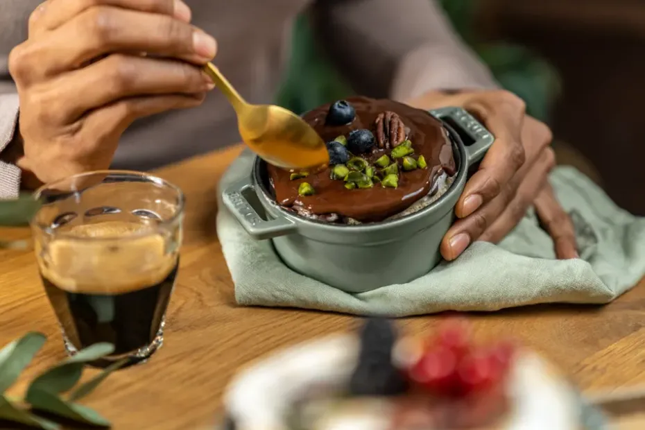 Cacerola de hierro fundido Staub La Cocotte redonda 0,25 L, Madera de eucalipto