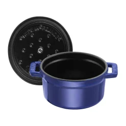 Cacerola de hierro fundido Staub La Cocotte redonda 0,25 L, Azul oscuro