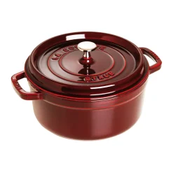 Cacerola de hierro fundido Staub La Cocotte redonda 5,2 L, Rojo granadina
