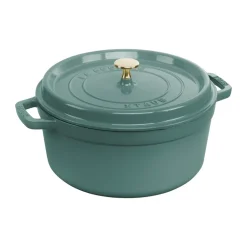 Cacerola de hierro fundido Staub La Cocotte redonda 5,2 L, Madera de eucalipto