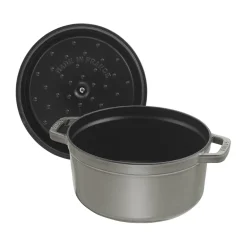 Cacerola de hierro fundido Staub La Cocotte redonda 1,7 L, Gris grafito