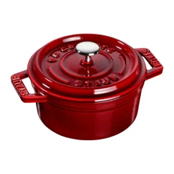 Cacerola de hierro fundido Staub La Cocotte redonda 0,25 L, Rojo granadina