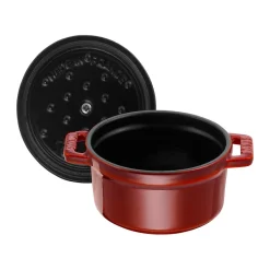 Cacerola de hierro fundido Staub La Cocotte redonda 0,25 L, Rojo granadina