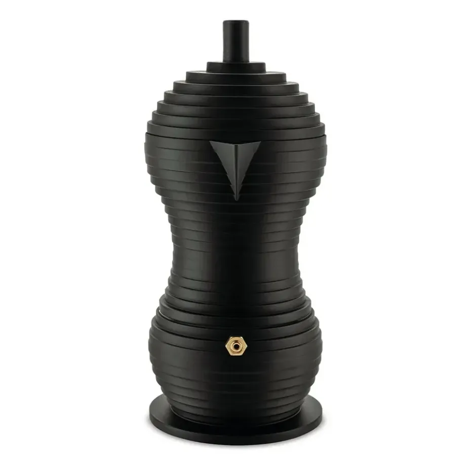 Cafetera de espresso Pulcina negro, 15 cl, 3 tazas