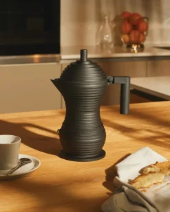 Cafetera de espresso Pulcina negro, 15 cl, 3 tazas