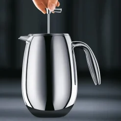 Cafetera de émbolo Columbia brillante, 8 tazas