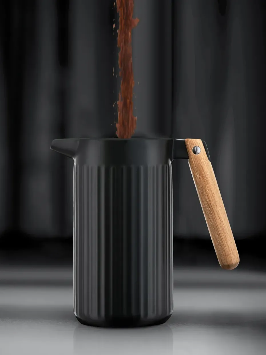 Cafetera de émbolo Douro negra, 8 tazas