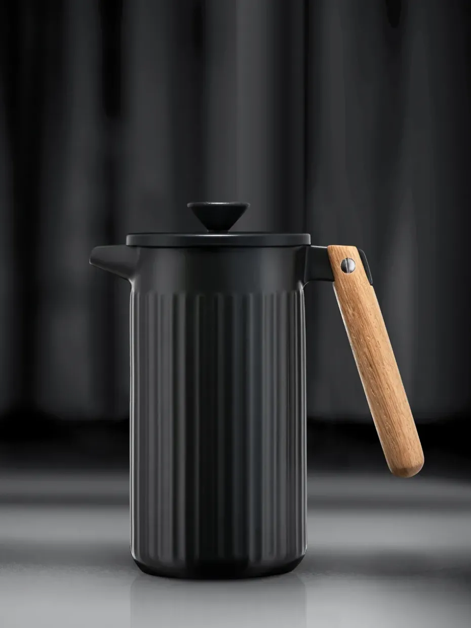 Cafetera de émbolo Douro negra, 8 tazas