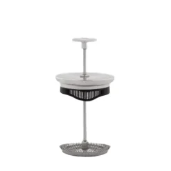 Cafetera de émbolo Preziosa 3 tazas, Plateado-negro