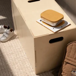 Caja de almacenamiento Cube Long, Abedul