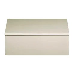 Caja de almacenamiento lacada Lux 19x19x7 cm, Latte