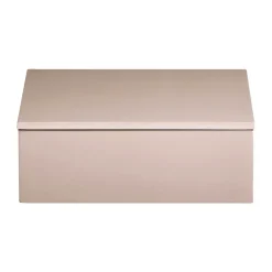 Caja de almacenamiento lacada Lux 19x19x7 cm, Powder rose