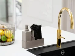 Caja organizadora fregadero con bayeta Zone Denmark, Taupe