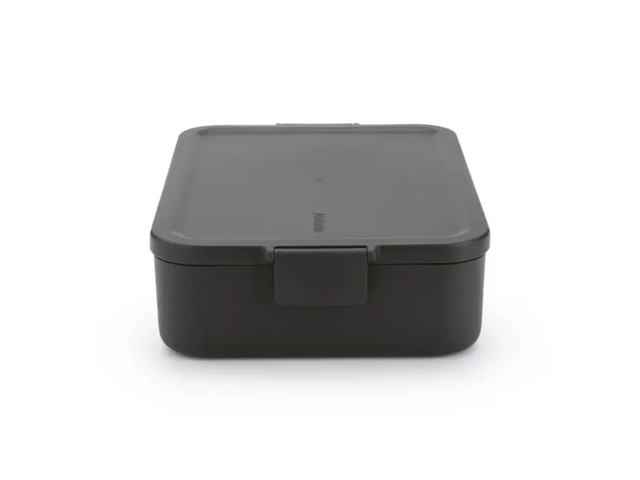 Caja para almuerzo Make & Take grande 2 L, gris oscuro