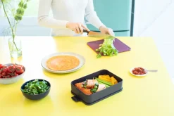 Caja para almuerzo Make & Take grande 2 L, gris oscuro