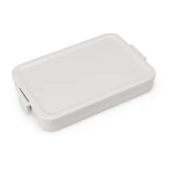 Caja para almuerzo Make & Take plana, 1,1 L, gris claro