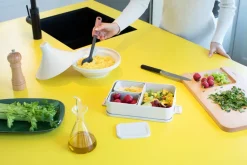 Caja para almuerzo Make & Take Bento grande 2 L, gris claro