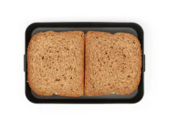 Caja para almuerzo Make & Take plana, 1,1 L, gris oscuro