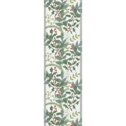 Camino de mesa Julia 35x120 cm, blanco-verde
