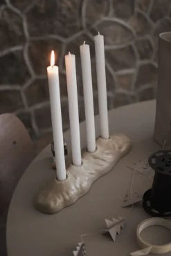 Candelabro de Adviento Base, Beige