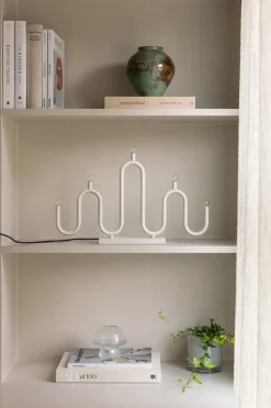 Candelabro de Adviento Noel 5, Marfil blanco