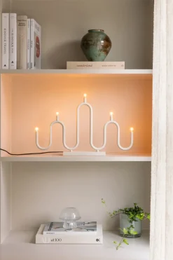 Candelabro de Adviento Noel 5, Marfil blanco