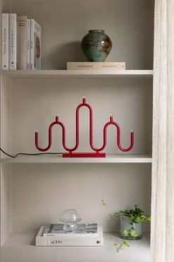 Candelabro de Adviento Noel 5, Rojo