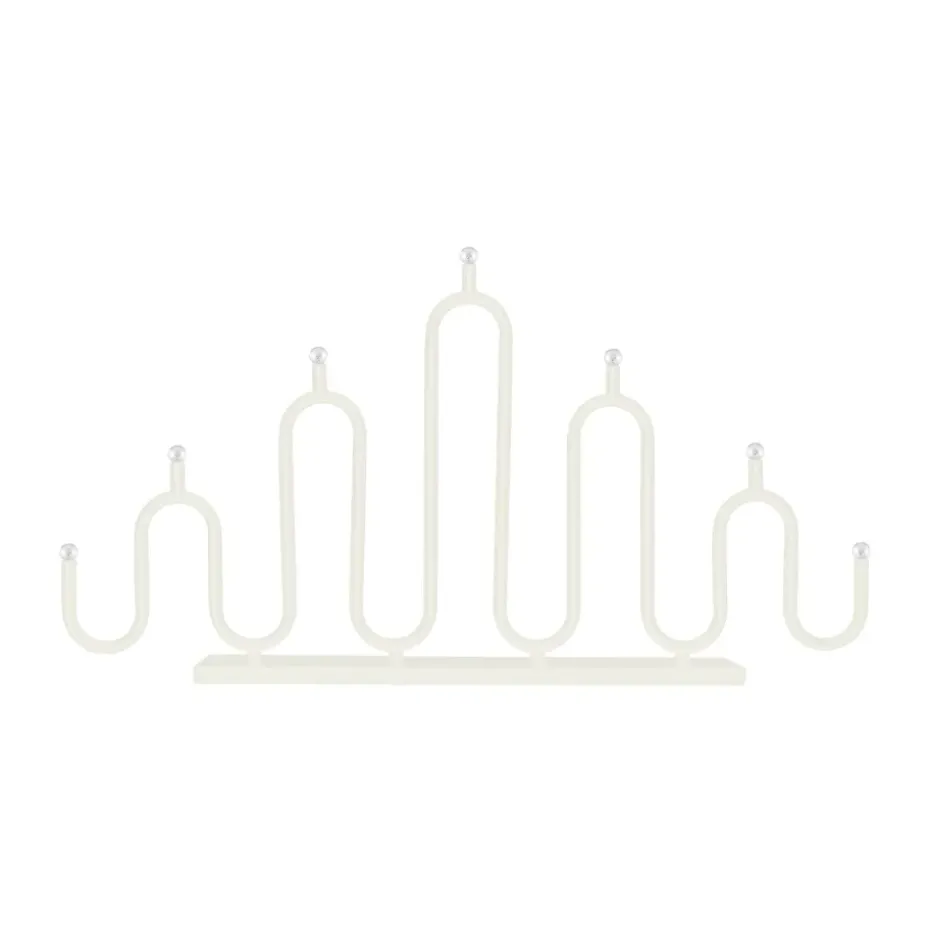 Candelabro de Adviento Noel 7, Marfil blanco