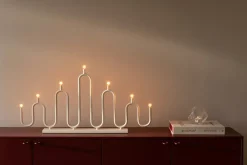 Candelabro de Adviento Noel 7, Marfil blanco