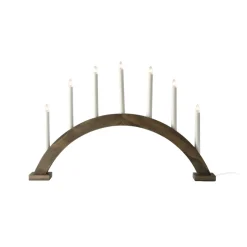 Candelabro de Adviento Sky arco 41 cm, teñido oscuro