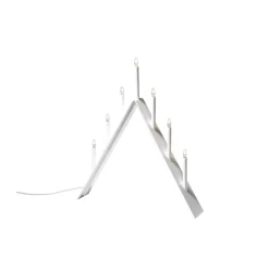 Candelabro de Adviento Spica 7, Blanco, led