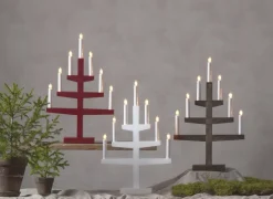Candelabro de adviento Trapp 54 cm, Marrón