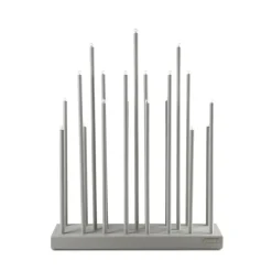 Candelabro eléctrico Elflugan, Gris claro