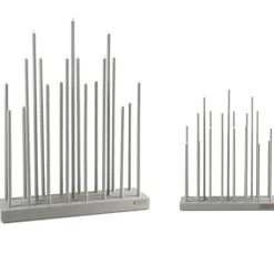 Candelabro eléctrico Elflugan, Gris claro