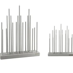 Candelabro eléctrico Elflugan Grande, Gris claro