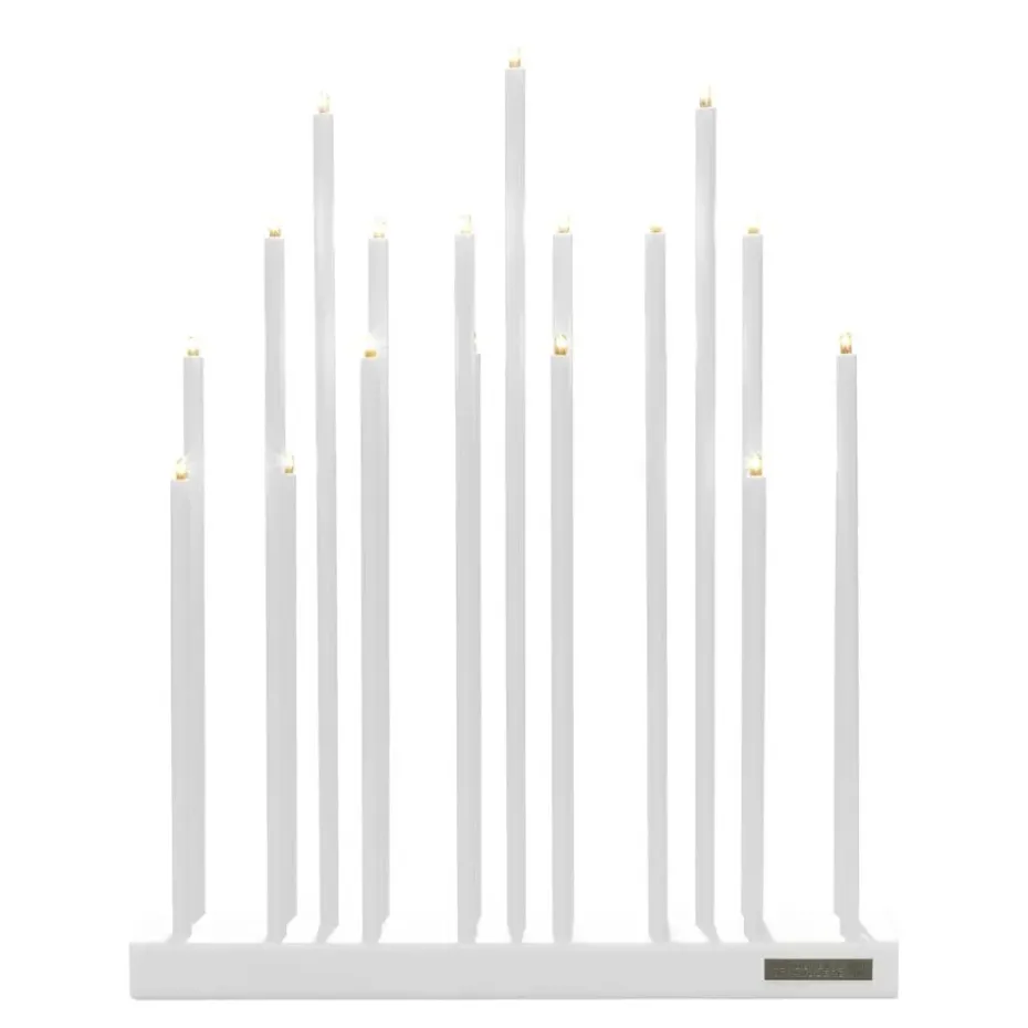 Candelabro eléctrico Elflugan, Blanco puro